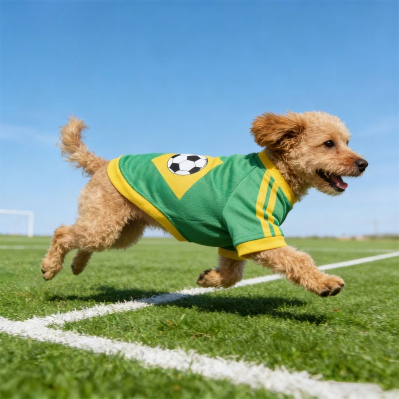 Pet Supplies Jersey - Vêtements pour chien à motif football,