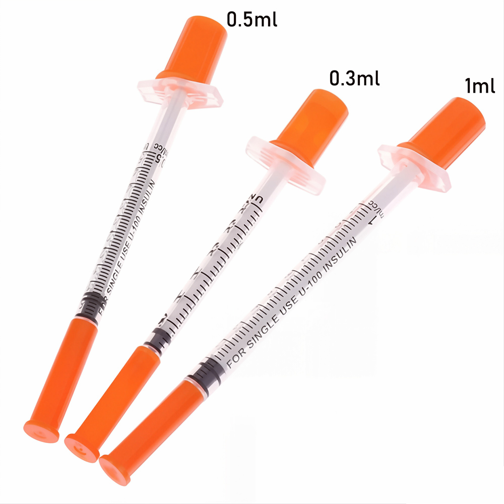 Pet Supplies Vet - Seringues à insuline U-100, 0.3/0.5/1ml, aiguille