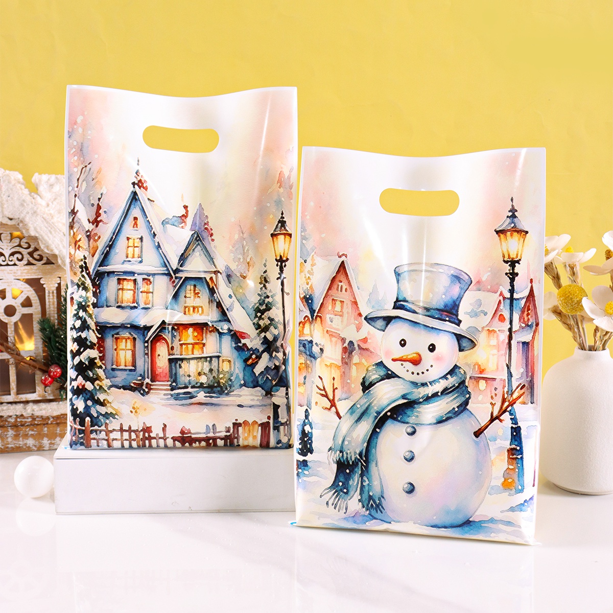 Pet Supplies Discount - 10/20/50 sacs cadeaux bleus Joyeux Noël