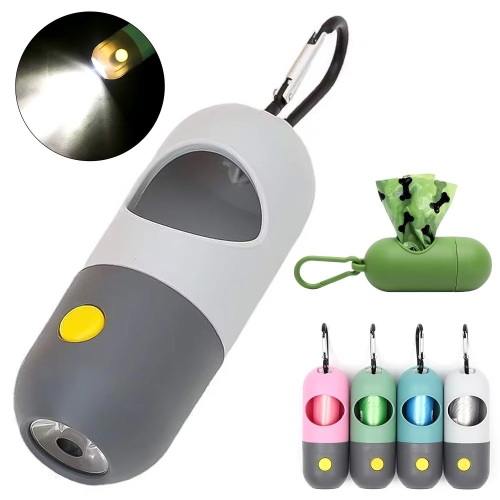 Poop Bag Dispenser - Mousqueton en métal distributeur de sacs